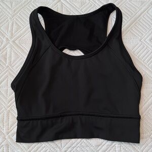 Athleta Open Back Black Sports Bra Size Small